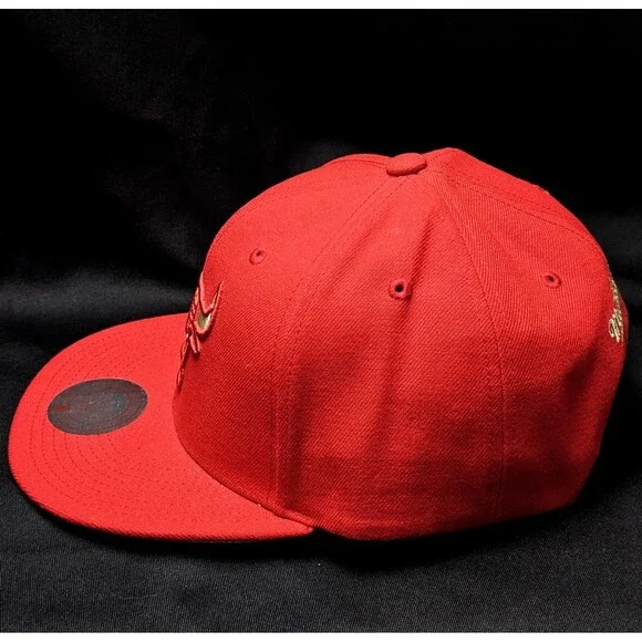 Chicago Bulls Mitchell & Ness Chrome Elements 40th Anniversary Snapback Hat NWT!